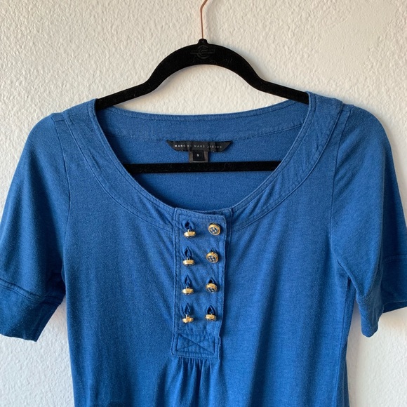 Marc by Marc Jacobs Blue Button Top - Picture 3 of 8